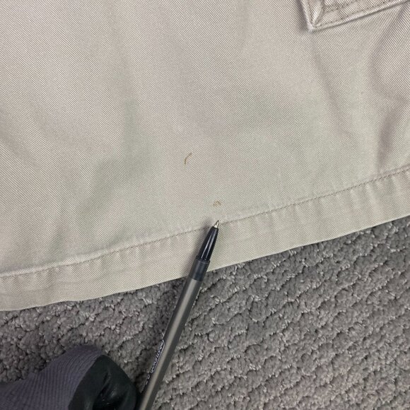 Abercrombie & Fitch Shorts Men's Large Beige Cargo Belt Belted Military Gorpcore - Picture 5 of 13